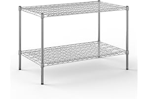Regal Altair 24" Deep x 42" Wide x 27" Height Wire Shelving Kit | 2-Tier | NSF Commercial Storage Rack Unit