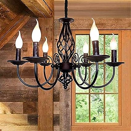 lampara industrial vintage colgante espana clasica rustica retro techo vela colgante metal europea luces iluminacion e14 colgar luces colgante loft