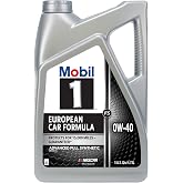 Mobil 1 FS European Car Formula Full Synthetic Motor Oil 0W-40, 5 Quart | OEM Approved | Turbocharger Protection | Triple Action Formula