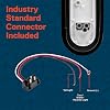 thumbnail interactive-video image 1 of DOT 6” Oval 24-LED Submersible Trailer Tail Light Kit – Amber, With Grommet & Plug (Online LED Store) 1 of 2