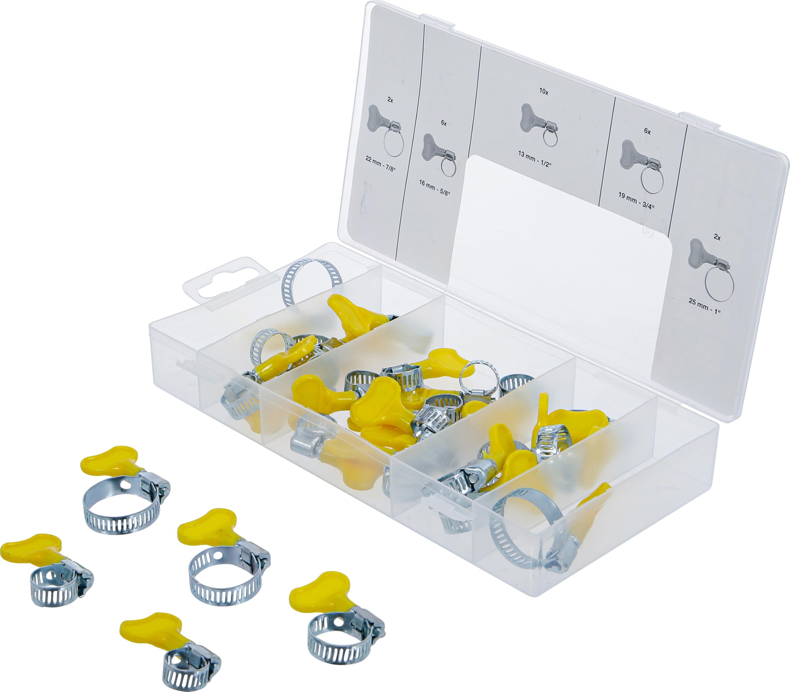 BGS 80859 | Handle Hose Clamps Assortment | 26 pcs.
