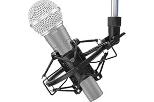 SM58 Mic Shock Mount Holder for shure SM58 Cardioid Dynamic Vocal Microphone to Absorbe Vibration and Noise by SUNMON