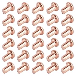 Aicosineg 200Pcs Solid Rivet 0.08in Dia 0.12in