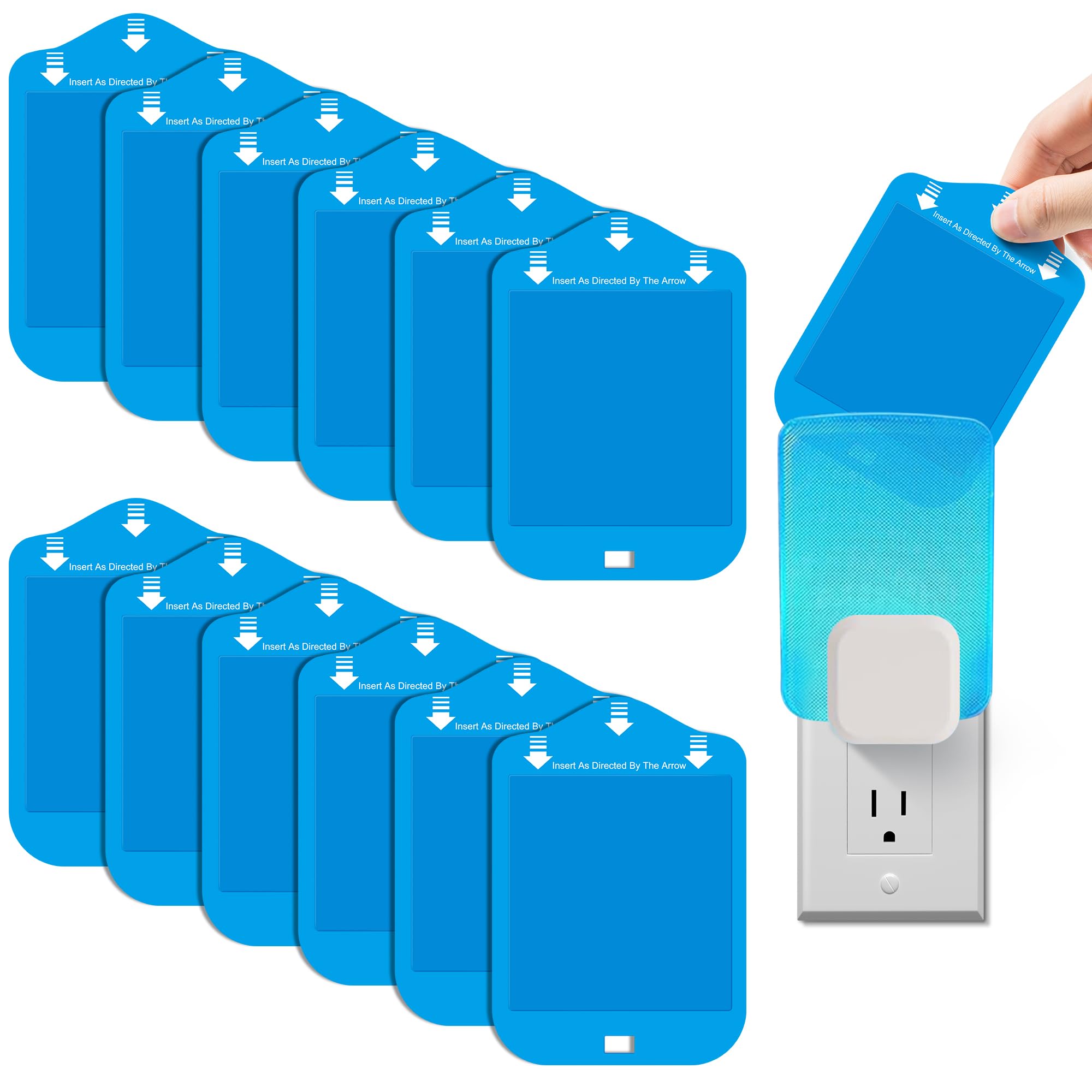 Photo 1 of Qualirey 12 Pack Fly Trap Refill Cartridges Compatible with Raid/STEM/Wondercide Flying Insect Traps, Light Trap Refills Strong Glue Card for Fly Insect Bug Mosquito Gnat Traps Indoor