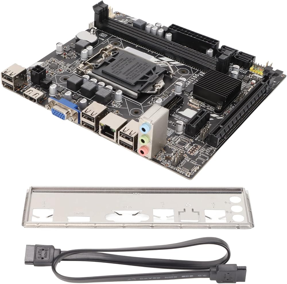 ciciglow H61M Motherboard 1155 Pin DDR3 Dual Channel Quad Core VGA HDM