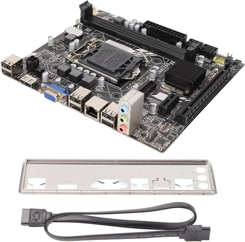ciciglow H61M Motherboard 1155 Pin DDR3 Dual Channel Quad Core VGA HDM