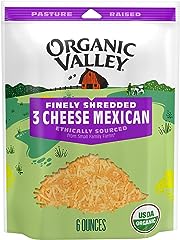 Organic Valley 3 Cheese Organic Finely Shredded Mexican Cheese Blend