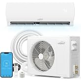 Lueptexx 12000 BTU Mini Split Air Conditioner &amp; Heat Pump, 110/120V Ductless Inverter AC/Heating System, WiFi Enabled, Works with Alexa, 19 SEER2, R32, w/Installation Kit &amp; Remote, up to 750 Sq. Ft.