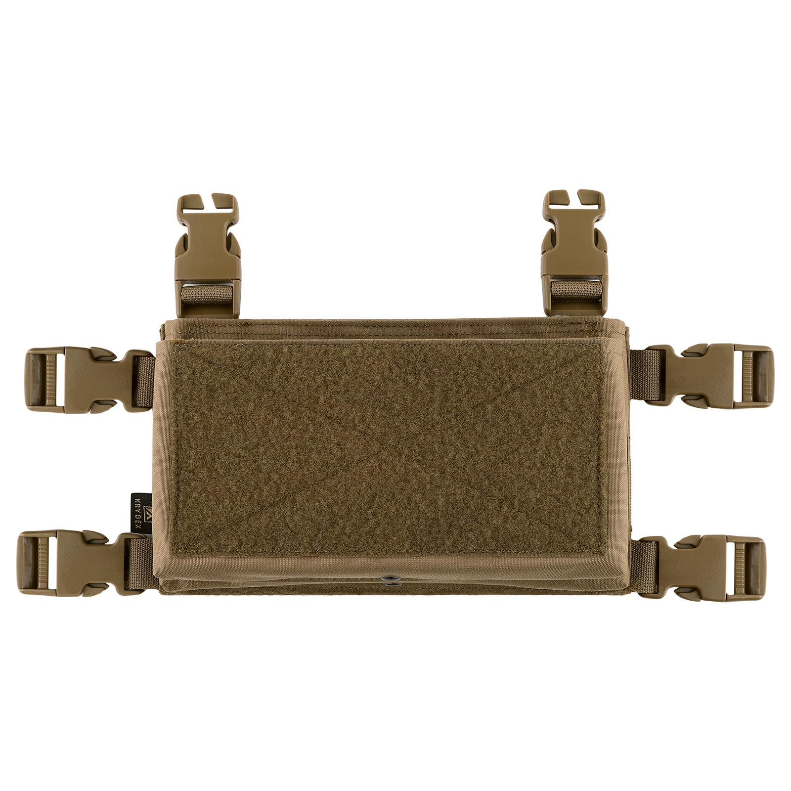 KRYDEX GEAR Tactical MK3 Placard with Hook Backing for Chest Rig Plate Carrier Vest (Coyote Brown)