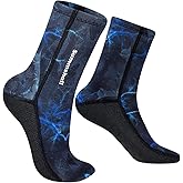 Summshall Neoprene Socks 3mm Wetsuit Socks Anti-Slip Keep Warm Diving Socks Swim Socks Water Sport Swimming Surfing