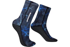 Summshall Neoprene Socks 3mm Wetsuit Socks Anti-Slip Keep Warm Diving Socks Swim Socks Water Sport Swimming Surfing