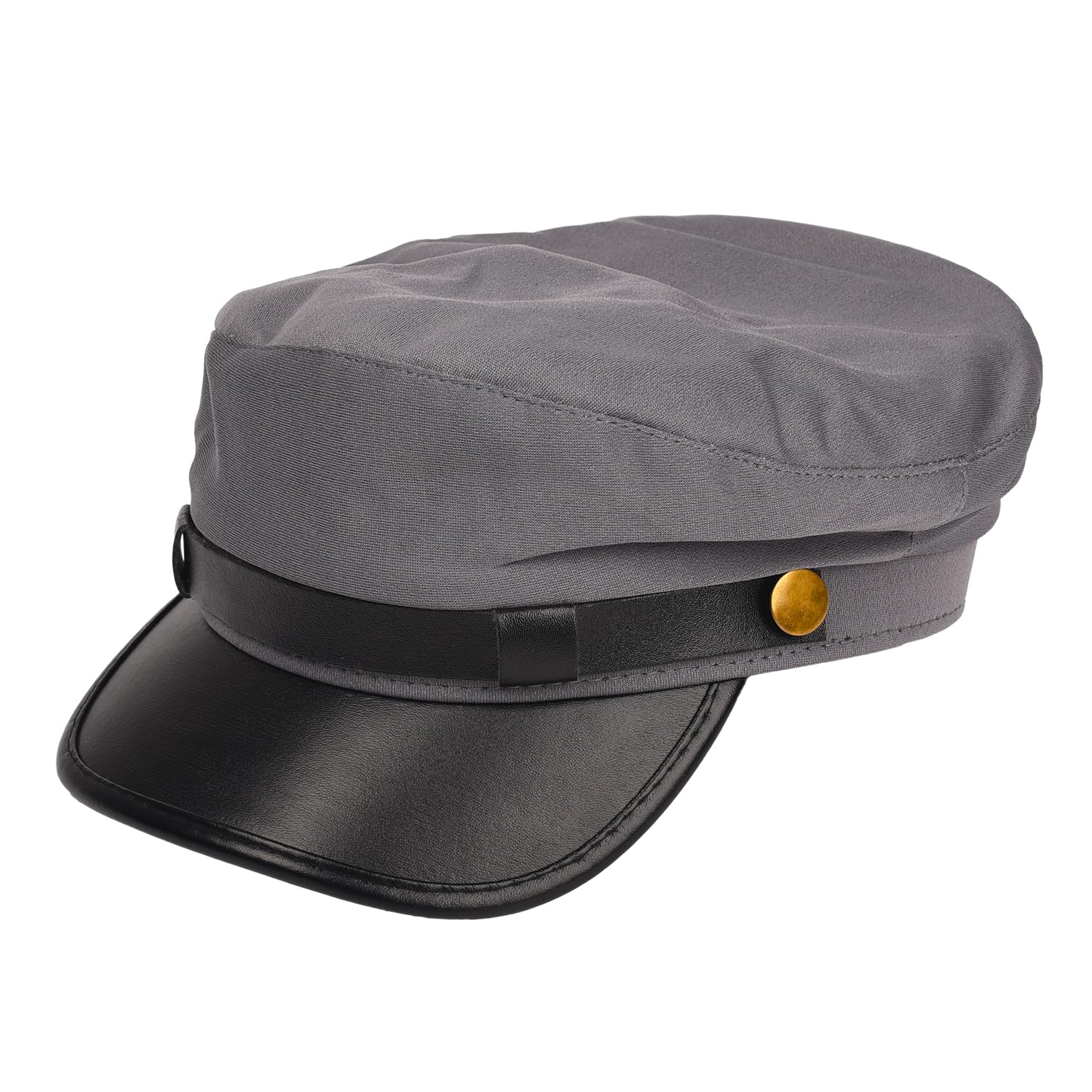 NAUZE Grey Chauffeur Hat Limo Driver Hat Taxi Driver Theme Hat for Chauffeur Fancy Dress Festival Costume Accessory(Grey)