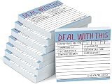 Knock Knock 8 Pack Hand Lettered Sticky Notes 3 x 3 Inch 100 Sheets Each
