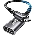 JSAUX USB C to HDMI Adapter, 4K USB Type-C to HDMI Female Adapter [Thunderbolt 3 Compatible] with iPhone 16/15 Pro Max, MacBook Pro/Air, Surface,Galaxy S21 S20 Ultra[Only USB C to HDMI]-Grey