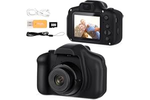 Vasttron Kids Camera,Portable Children Selfie Camera Toys Girls Boys Gifts for Age 3-12 Toddler HD Digital Video Cameras with 32GB SD Card