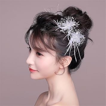 Korean Bride Headwear Head Flower Hair Clip Suit Wedding Ceremony
