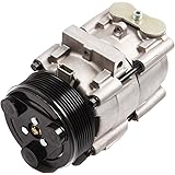 SCITOO AC Compressor 1997-2007 for Ford for F-150 for F-250 for F-350 for F-450 for F-550 for F53 4.6L 5.4L 6.0L AC Compressor 6.8L 4L3Z19703AB 4L3Z19703AC