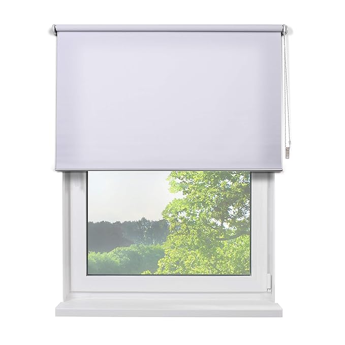 Fensterdecor Fertig Sichtschutzrollo/Weiß 180 x 180 cm (BxH)