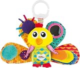 Lamaze Jacques the Peacock Clip On Pram Toy Sensory Baby Toy 0-6 Months view 6