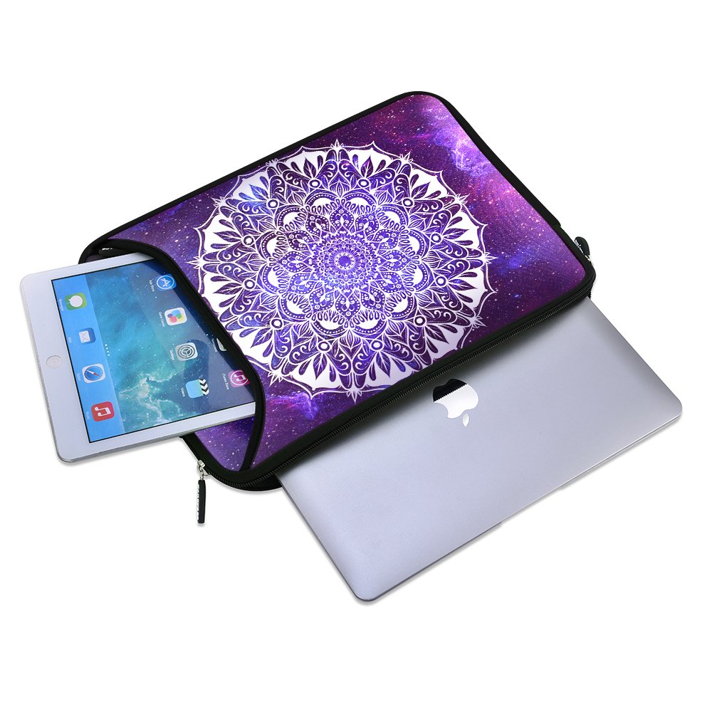 Egonn 15 inch Laptop Sleeve,Protective Laptop case with Pocket for MacBook Air/Pro/Retina(Purple)