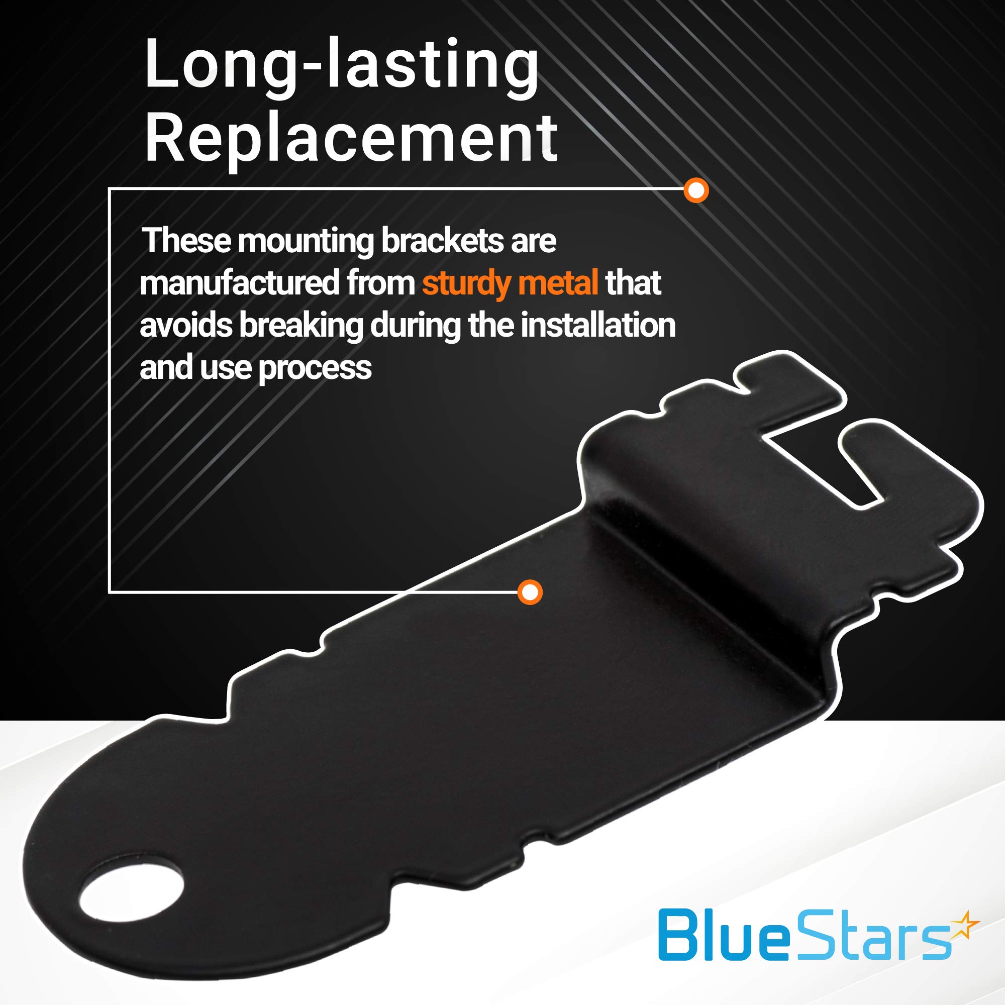 BlueStars 8212560 Dishwasher Side Mounting Bracket Replacement Kit - Compatible with Whirlpool & Kenmore Dishwashers - Replaces 1201084 AP3953705 PS1487167 - PACK OF 2