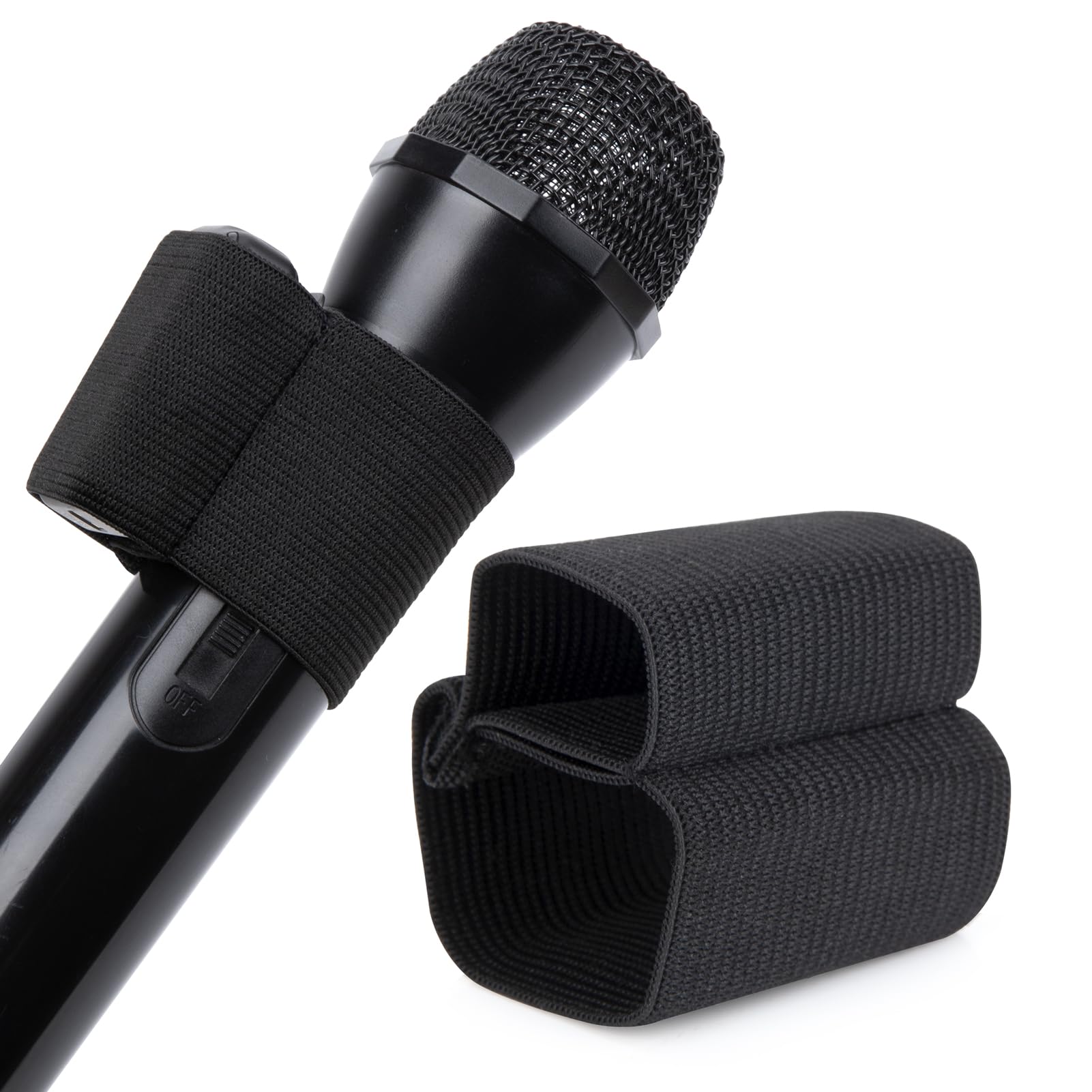 YOUSHARES Hand Microphone Elastic Sleeve for DJI Mic 2 Wireless Microphone - DJI Microphone Soft Elastic Case for Speeches, Weddings, Interviews, Vlogging, and Live Streaming (1PCS)