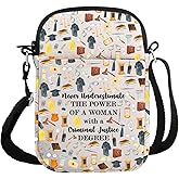 G2TUP Criminal Justice Lover Gift Woman Criminal Justice Makeup Bag Woman Power Cosmetic Bag Criminal Justice Graduation Gift (Woman Criminal Justice S)