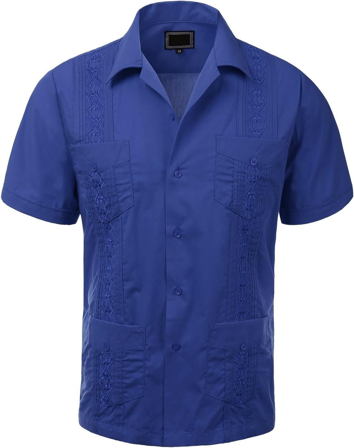 Men’s Guayabera Shirt Multi-Colors Sz S-2XL - Stylish Cuban Short-Sleeve