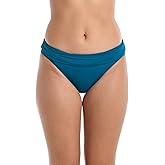 Island Goddess Shirred Band Hipster Bikini Swimsuit Bottom