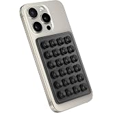 StickyGrippy Suction Phone Case Mount, Sillicon Adhesive Phone Accessory for iPhone and Android, Hands-Free Fidget Toy Mirror