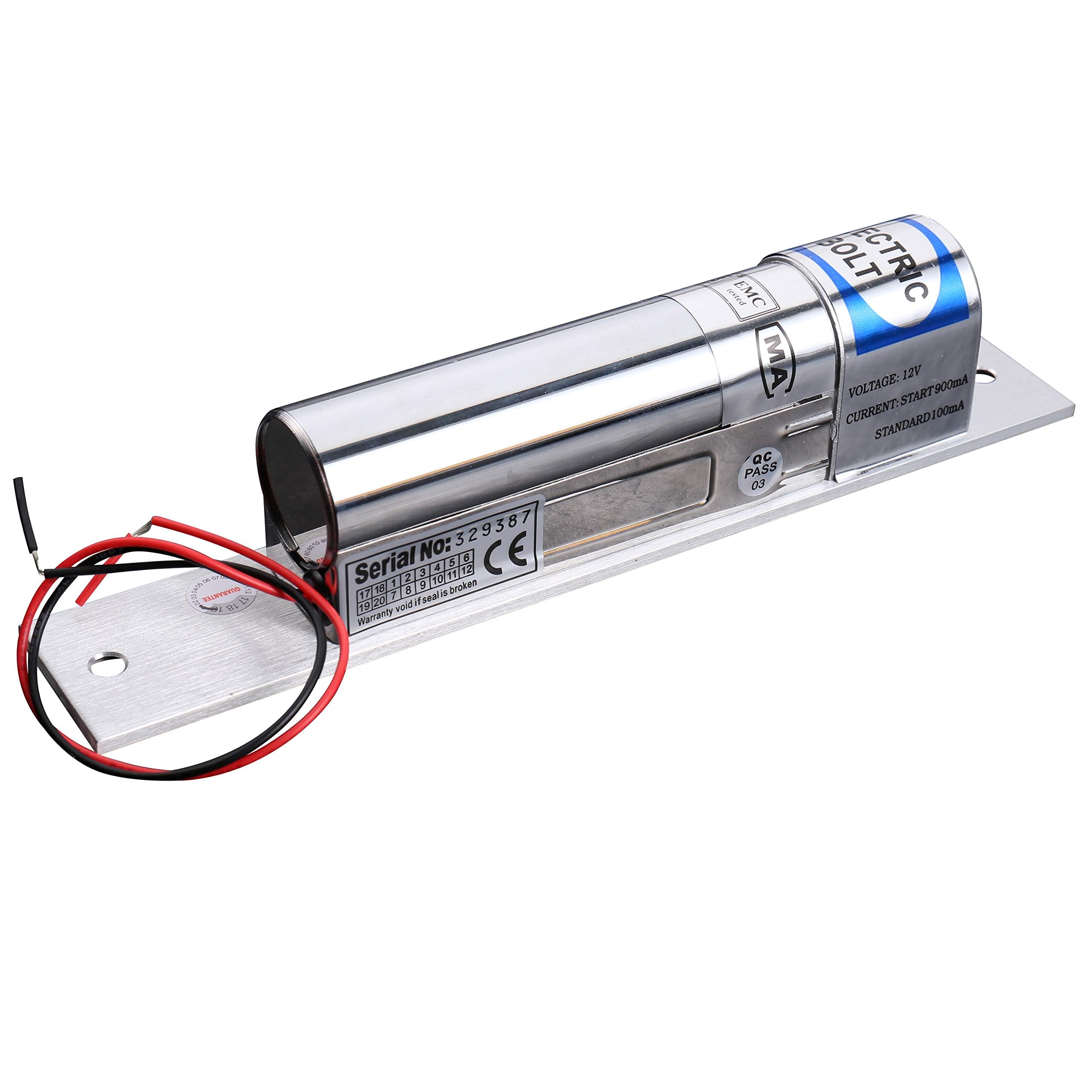 UHPPOTE Electric Drop Bolt Door Lock Fail Safe 12VDC with Time Delay for Access Control