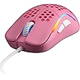HK Gaming NAOS M Ultra Lightweight Honeycomb Shell Ambidextrous Wired RGB Gaming Mouse 12 000 cpi - 7 Buttons - 59 g (Naos-M, Prism Pink Limited Edition)