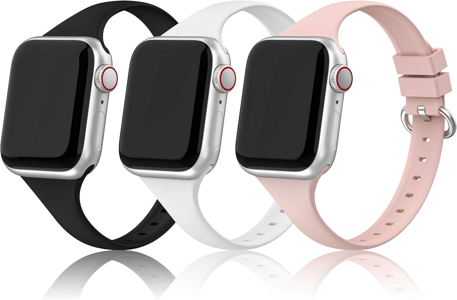 PARMPH 3 Packs Sport Strap Compatible with Apple Watch Strap 38mm 40mm 41mm 42mm(Series 10)