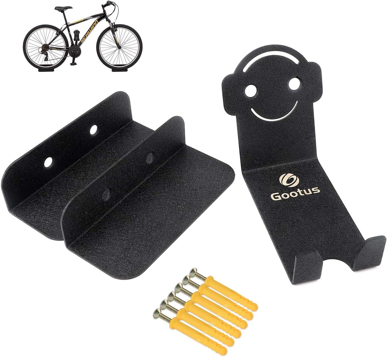 Update Bike Wall Mount Hanger, Heavy Duty Horizontal Bicycle Storage Rack Holder for Garage and Apartment