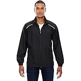 Core365 88183 Mens Motivate Lightweight Jacket - Black - 2XL