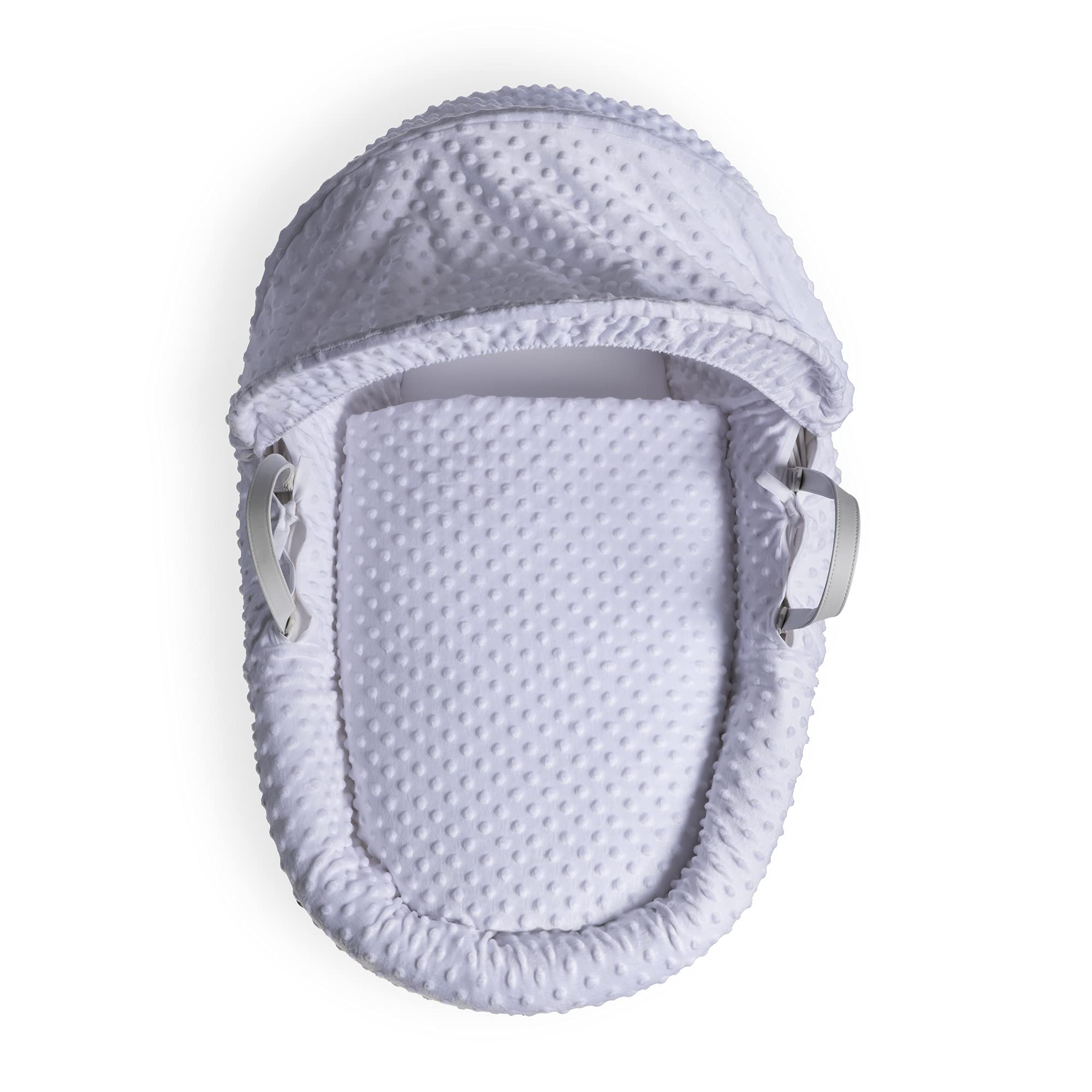 Clair de Lune Dimple Moses Basket Bedding Set (Basket NOT Included) - White