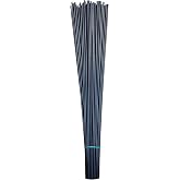 50pcs 1/8 x 12in Acrylic Dowel Rods Sticks, Black Round Plastic Rods