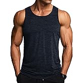 MAGCOMSEN Men's Tank Tops Quick Dry Workout Sleeveless Gym Muscle Shirts Athletic Bodybuilding Tee Shirt