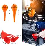 XhjzgcTech 10 Pcs Automotive Funnels Set Flexible Wide Mouth Detachable Spout view 4
