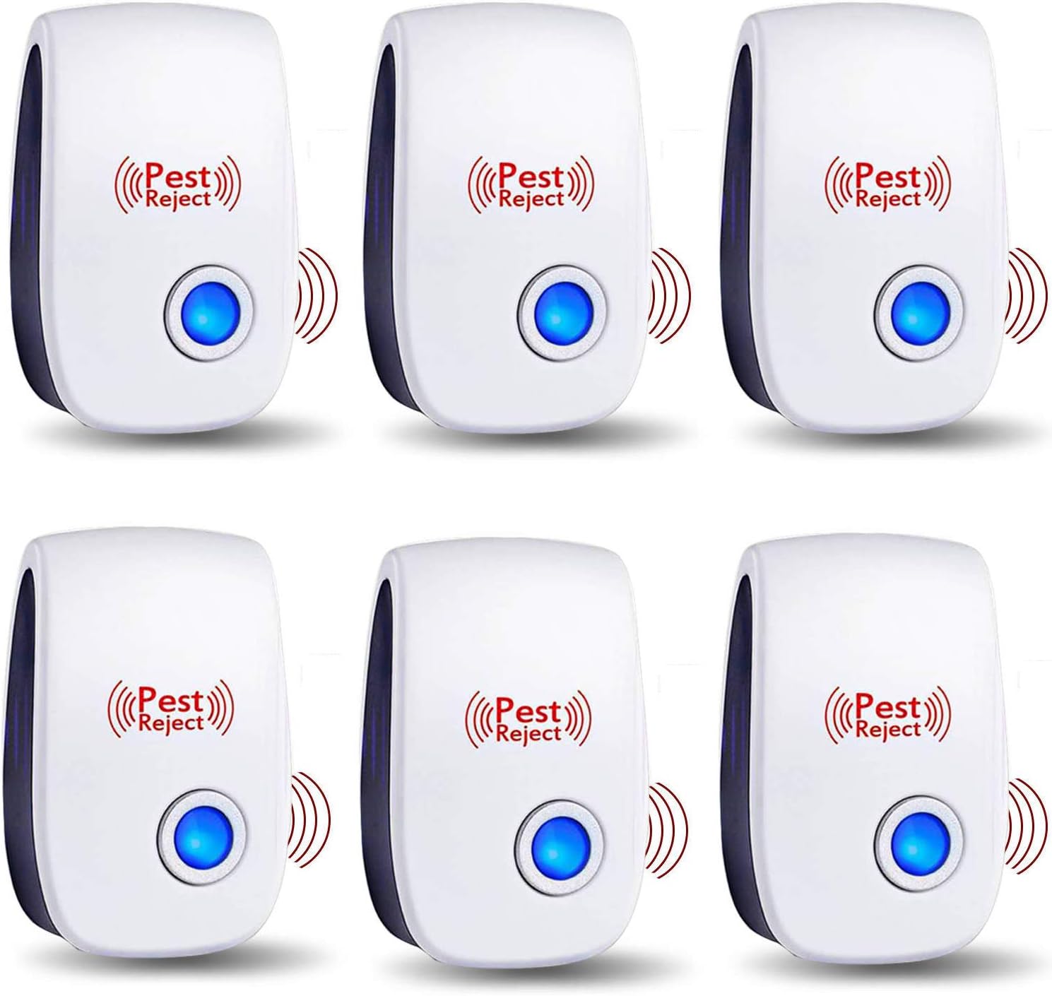 Ultrasonic Repeller 6 Pack, 2020 Newest, Control Set of Electronic Plug in Indoor for Flea, Ants, Mosquitoes, Mice, Spiders, Roaches, Non-Toxic, Humans & Safe : Garden & Outdoor