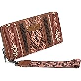 X Wrangler Wristlet Western Wallet Boho Aztec Credit Card Holder for Women