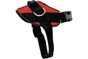 ShawnCo Essential Dog Harness, No-Pull Pet Vest with 3 Leash Clips, No Choke, Reflective, Adjustable and Padded, for Easy Walking and Training for Small, Medium and Large Dogs (Mustang Red, S)