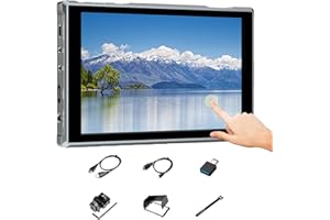 Feelworld FW759 PRO 7" Camera Monitor 22mm Ultra Thin 300g Lightweight 1280x800 178° Wide Angle 9:16 Touch Screen 4K 30Hz HDMI Power by NP-F/DC/Typr-C with Sun-Hood
