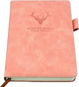 Earning Power A5 Ruled Notebook Journal Hardcover 360 Pages 8.3x5.7 Pink view 1