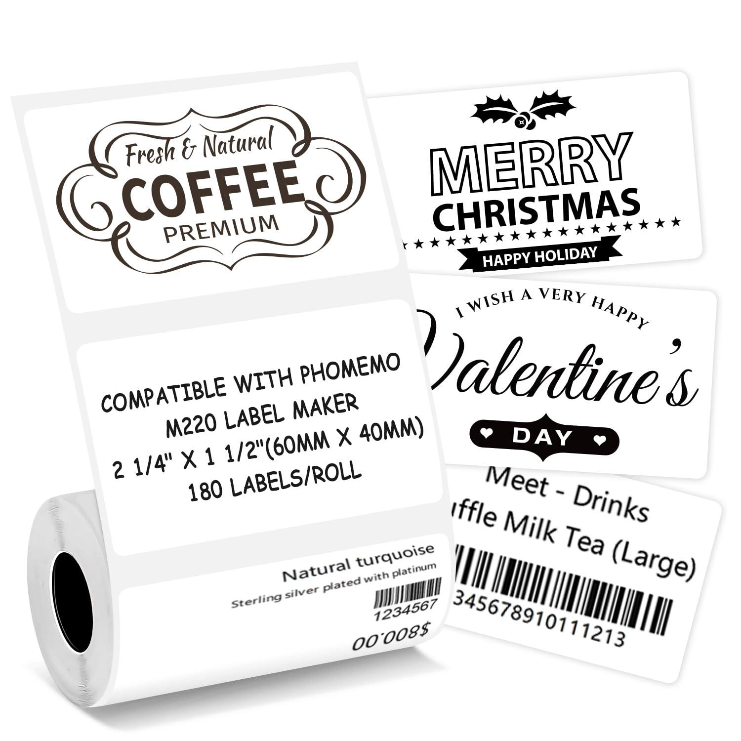 Thermal Labels Compatible with Phomemo M220/M200