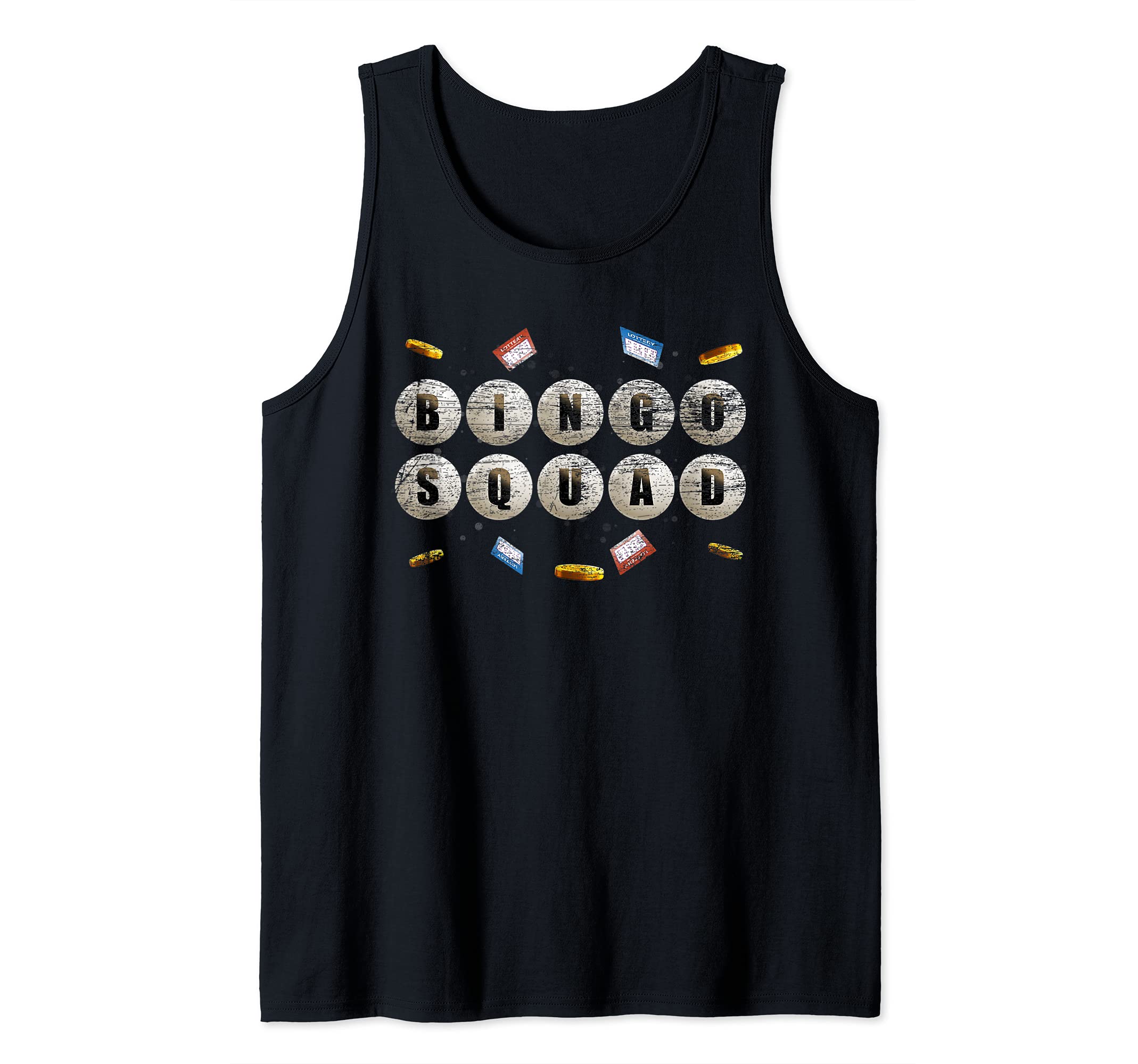 Funny Gambler Gift Bingo Squad Lottery Bingo Winner Bingo Tank Top