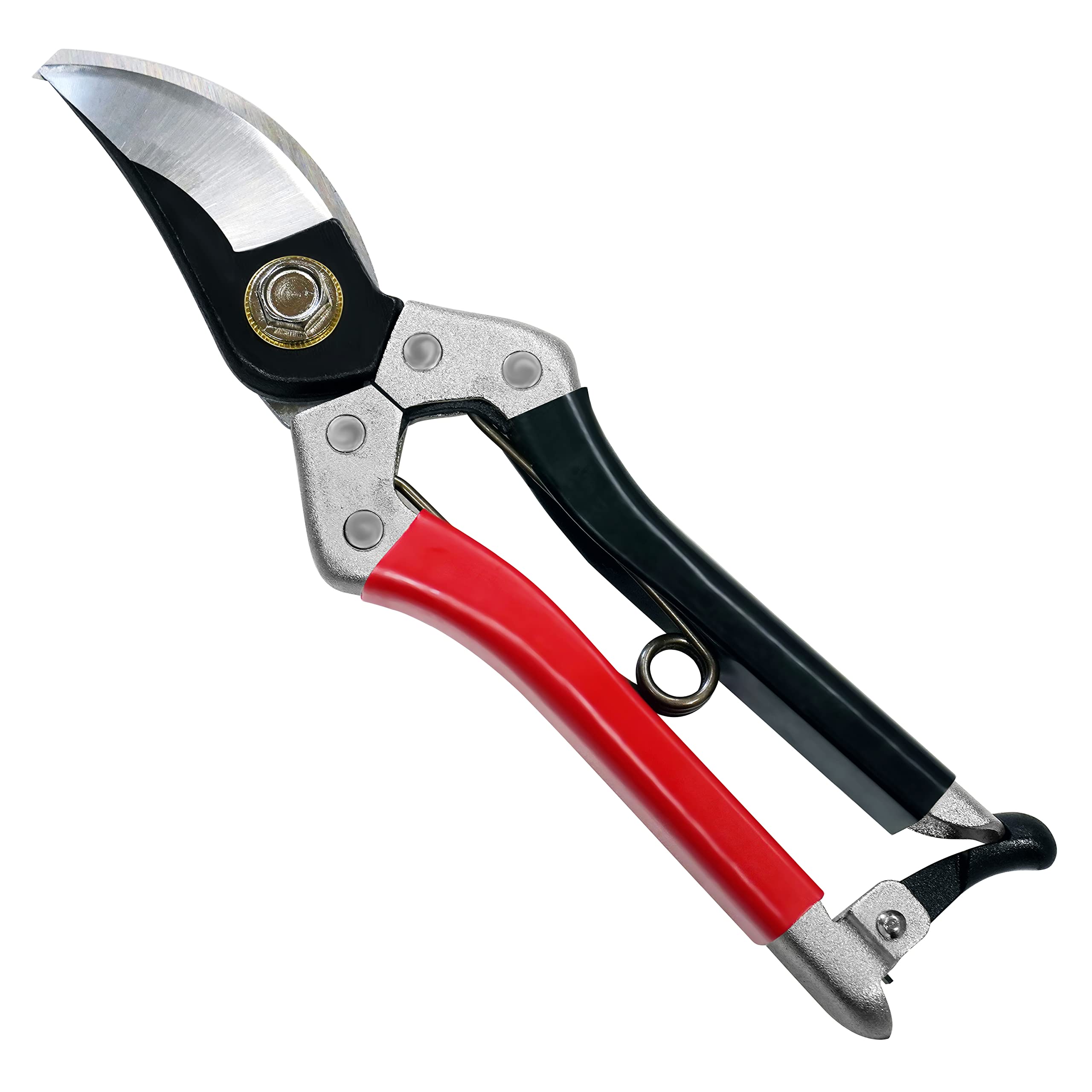 Kimura® 8" Samurai Garden Secateurs, [Made in Japan], Heavy Duty Premium Japanese Yasugi Steel Blades, Non-Slip Vinyl Coated Handles, Lightweight & Ergonomic, Japanese Bypass Pruning Shears