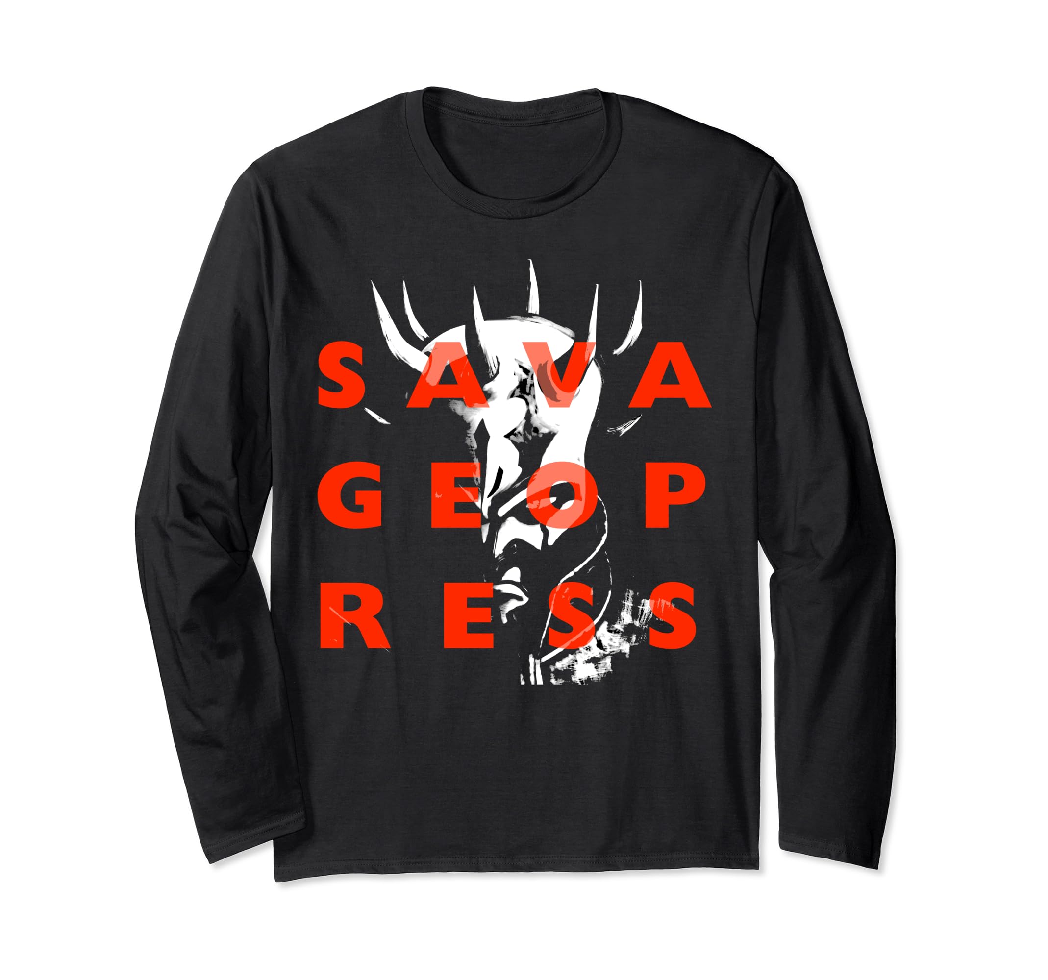 Star Wars: Clone Wars Savage Opress Text Overlay Long Sleeve T-Shirt