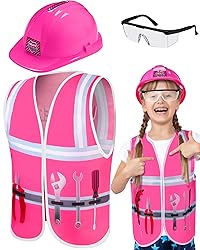 Handepo Construction Worker Costume Kids Hard Hat