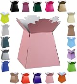 LARRYROO Glossy Bouquet Box Pink 24.5cm 18cm Base Flat-Pack